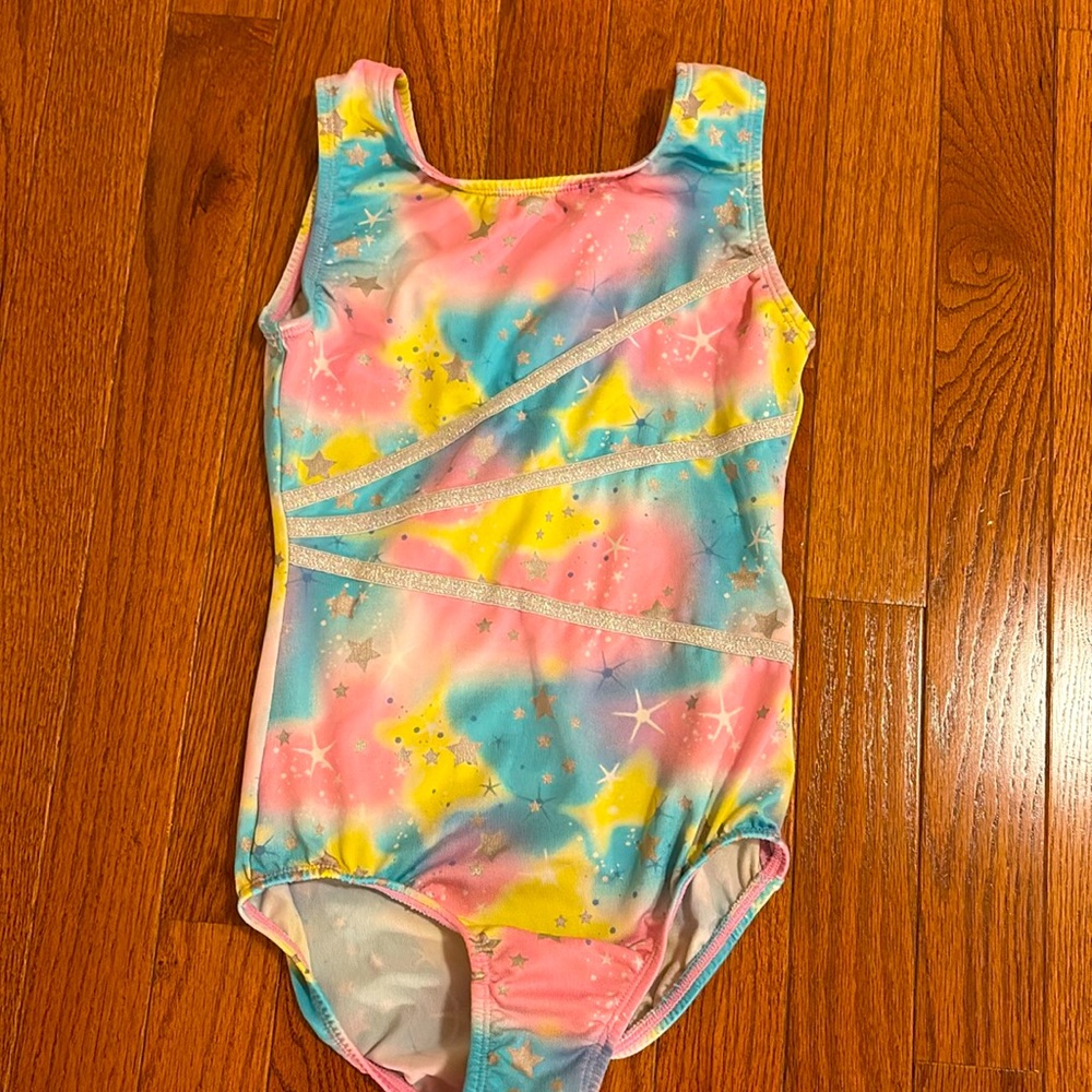 Colorful Starry Gymnastics Leotard